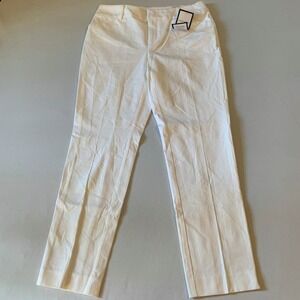 Charter Club White Newport Slim Leg Pants 6P - Damaged